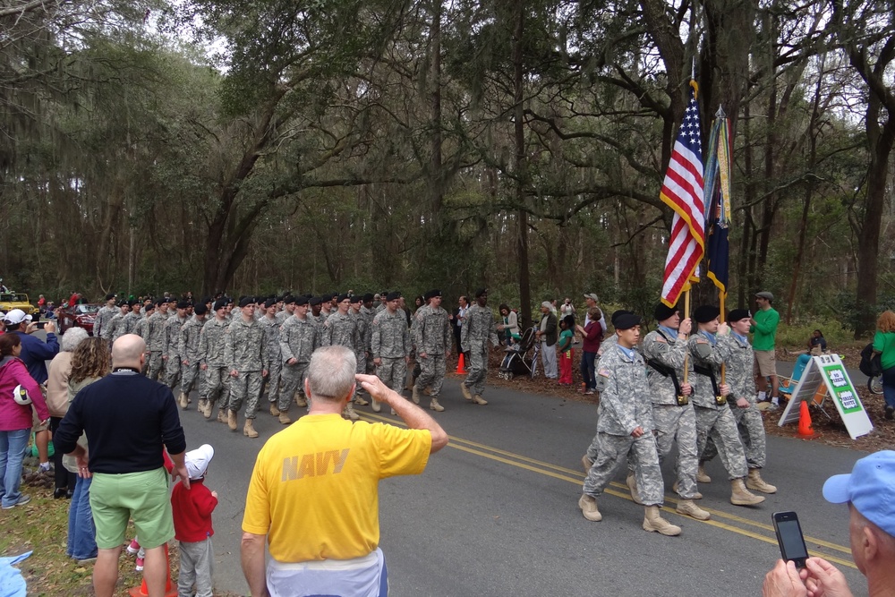 Cottonbalers represent Army in Hilton Head Island’s St. Patrick’s Day Parade