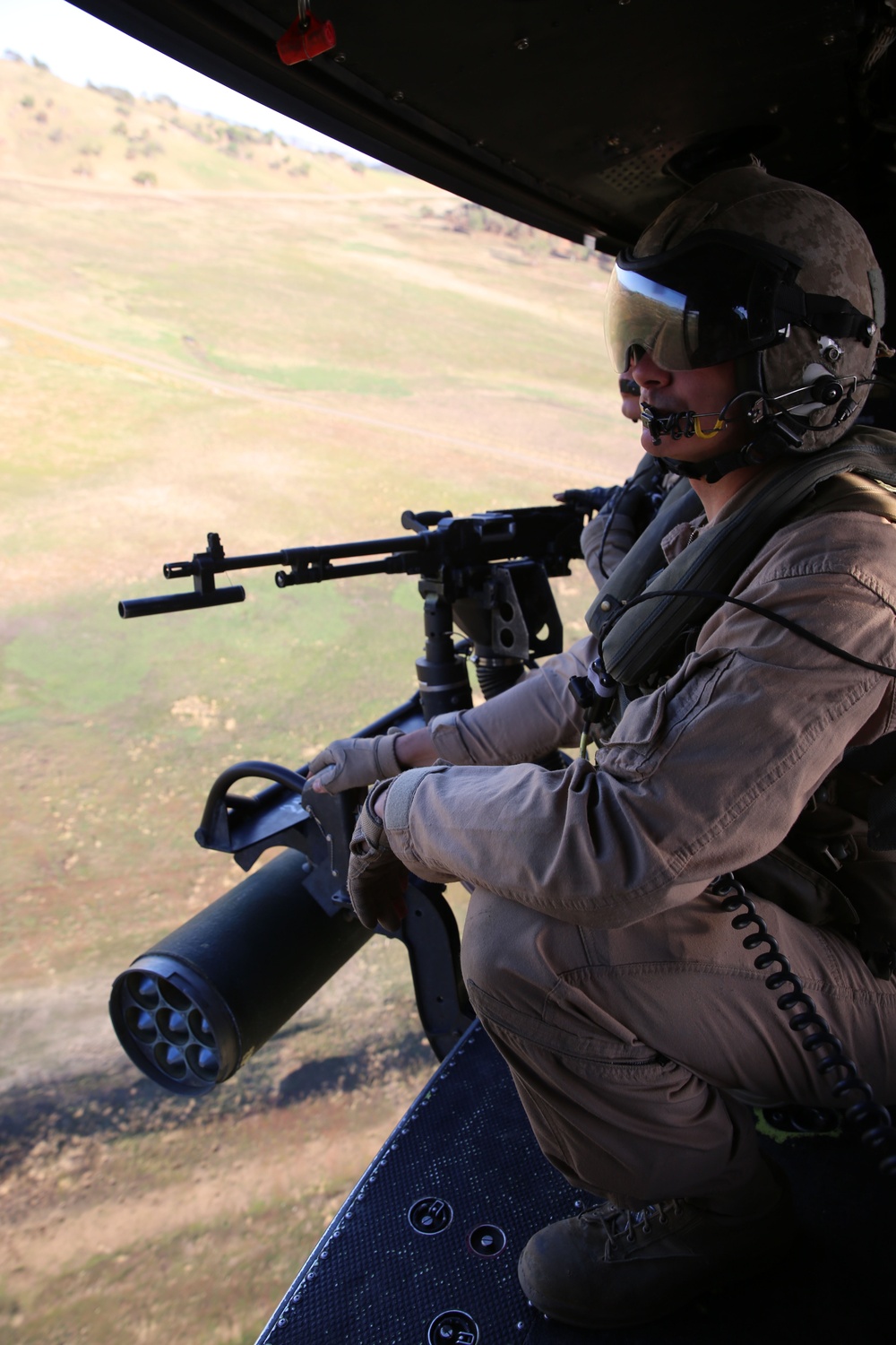 VMM-163 (Reinforced) Marines open fire from the sky