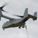 Recon Marines fast-rope from Ospreys
