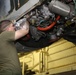 Marines maintain MEU aircraft at night
