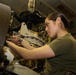 Marines maintain MEU aircraft at night