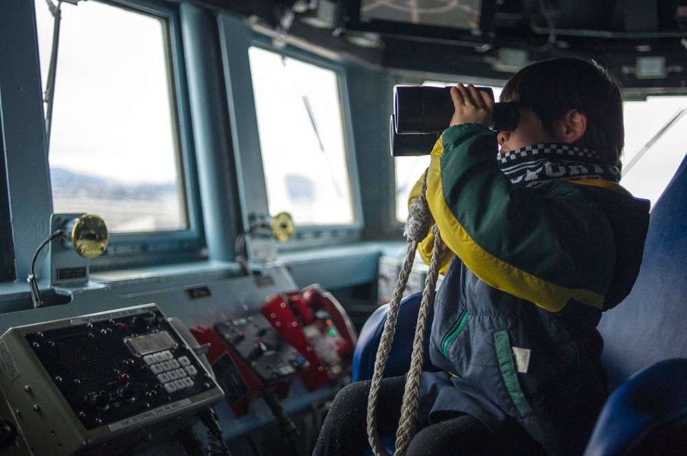 On lookout aboard USS McCampbell