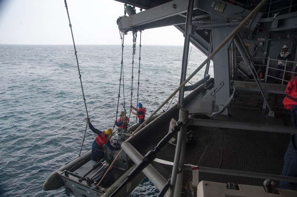 RHIB launch