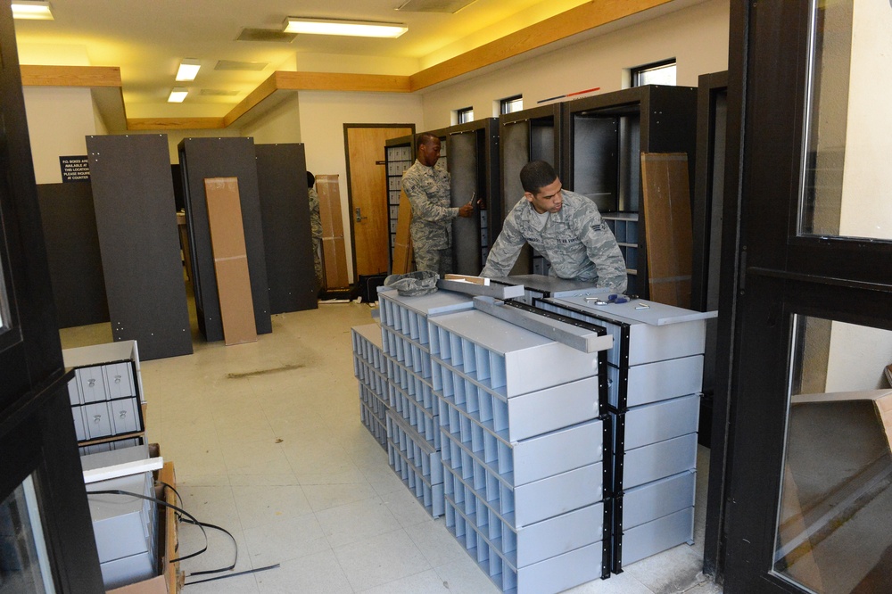 Dorm residents receive new mailboxes