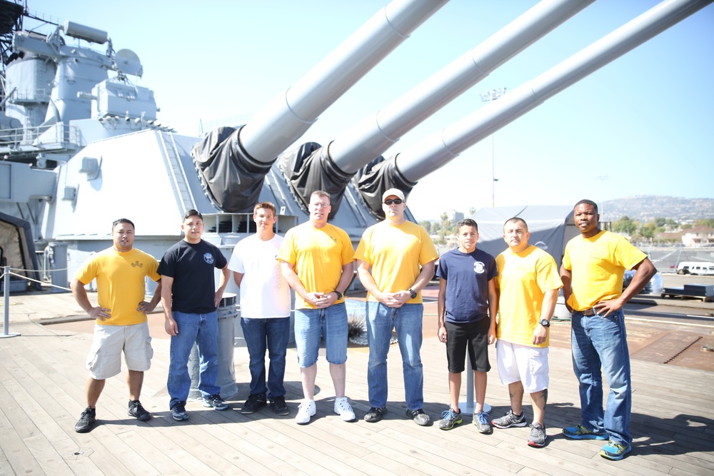 Sailors restore USS Iowa