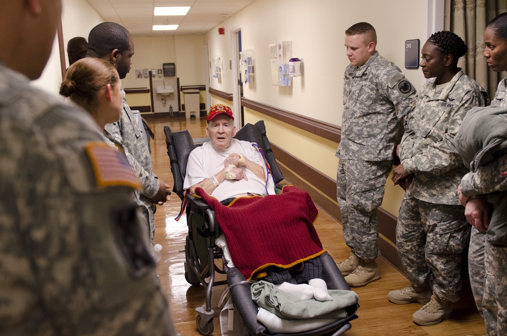 USARC Soldiers share camaraderie, friendship with local veterans
