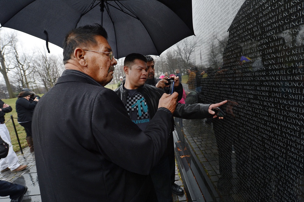 Medal of Honor recipients tour Vietnam Wall