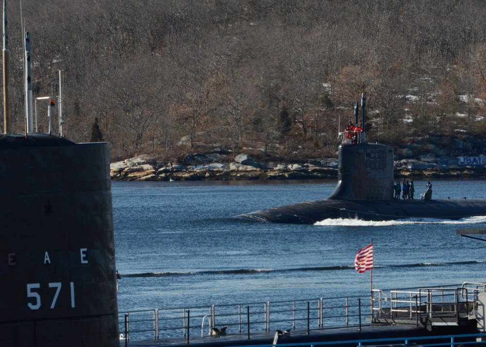 USS New Mexico departs for ICEX-2014