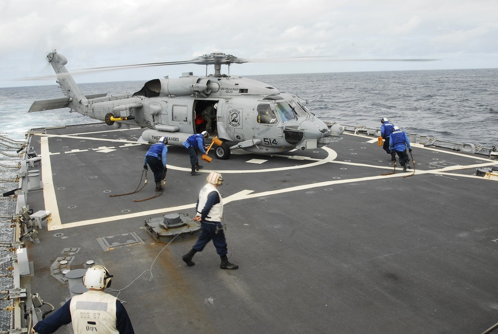 USS Cole flight deck