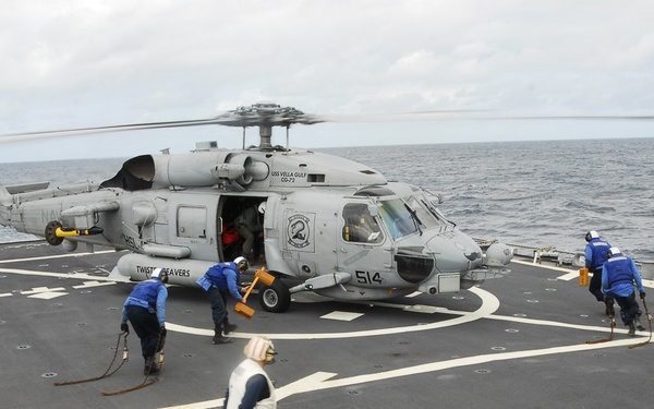 USS Cole flight deck