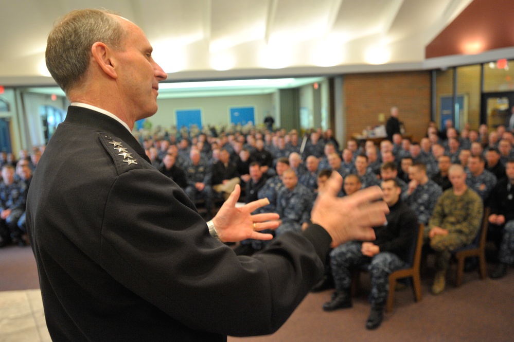 CNO and MCPON visits NSB Kings Bay