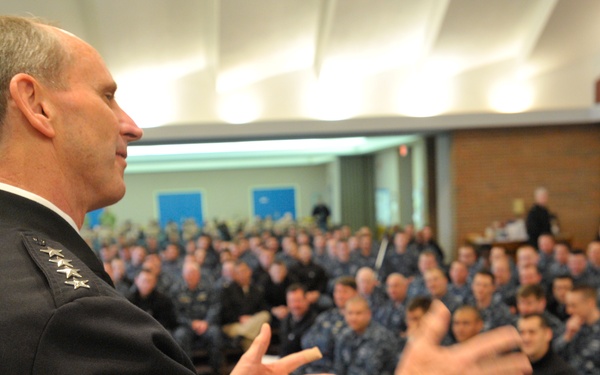 CNO and MCPON visits NSB Kings Bay