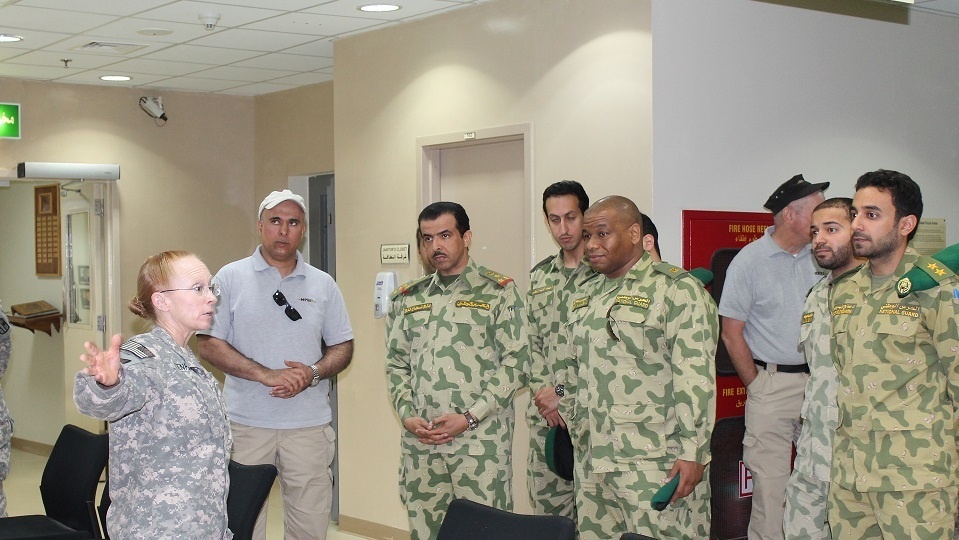 452nd Combat Support Hospital hosts Kuwaiti National Guard for joint information exchange