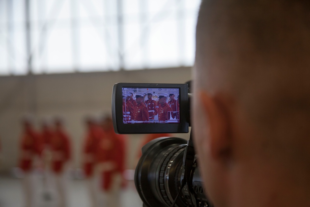 Drum and Bugle Corps and Silent Drill Platoon perform at Marine Corps Air Station Beaufort