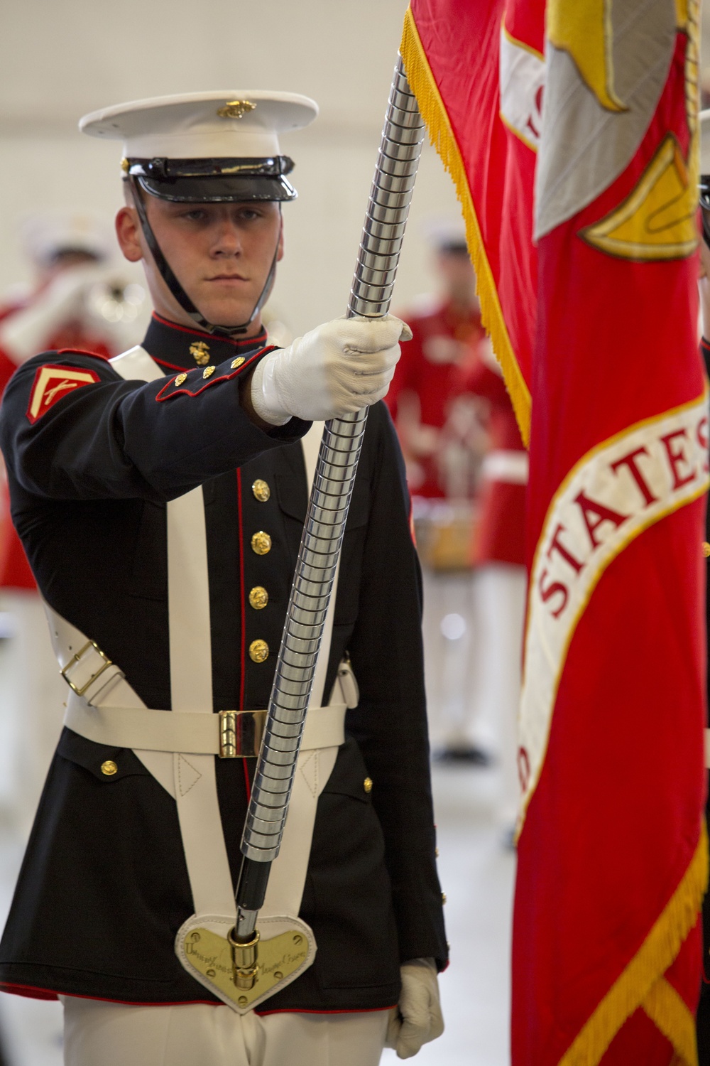 Drum and Bugle Corps and Silent Drill Platoon perform at Marine Corps Air Station Beaufort