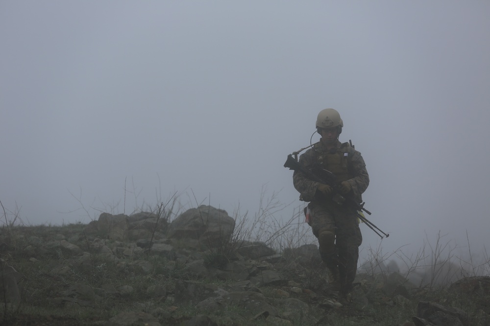 Marines from Company B, 1st Reconnaissance Battalion, conducted a complete combined-arms raid aboard Camp Pendleton Calif., March 6th