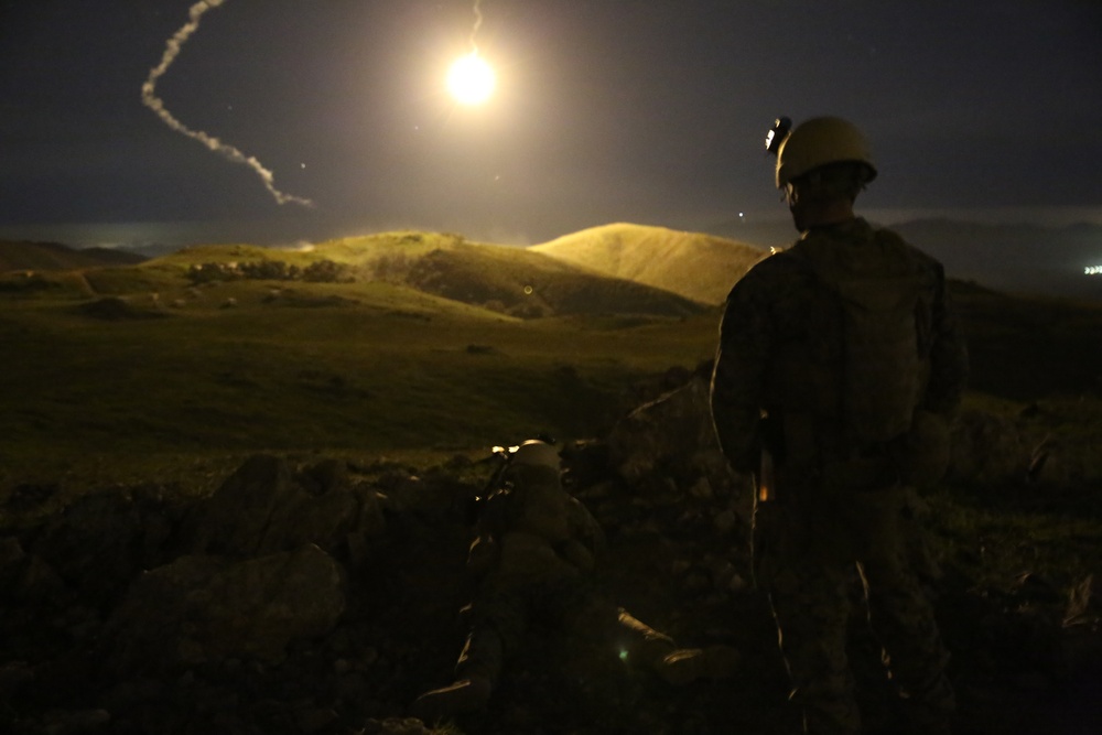 Marines from Company B, 1st Reconnaissance Battalion, conducted a complete combined-arms raid aboard Camp Pendleton Calif., March 6th