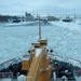 USCGC Mackinaw breaks ice in St. Marys River