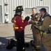 USS Dwight D. Eisenhower commanding officer receives firefighting training