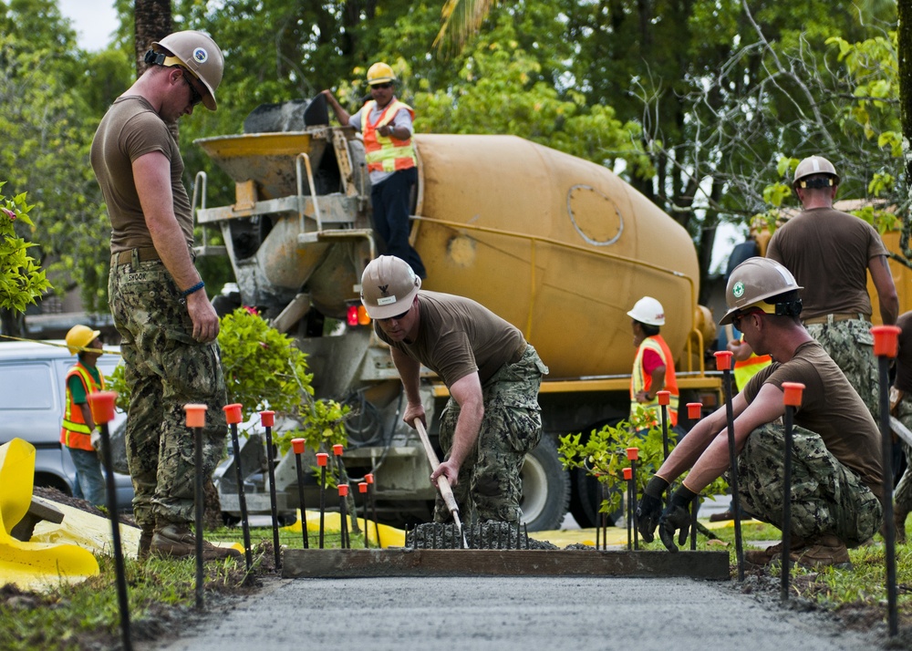 NMCB 1 DET Diego Garcia in action