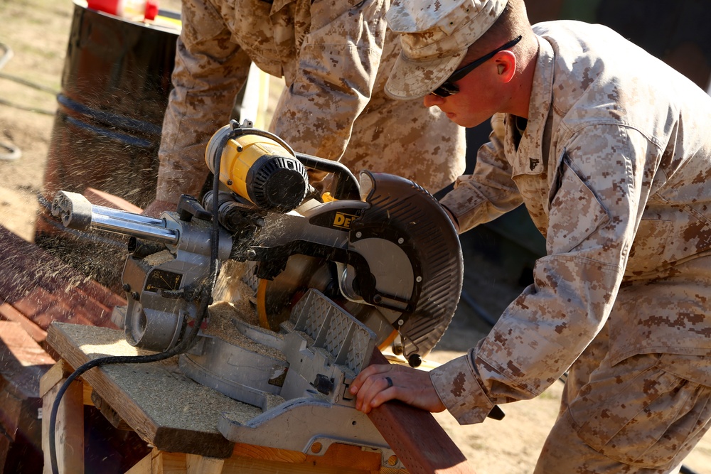 Combat Engineers build bridge for local citizens