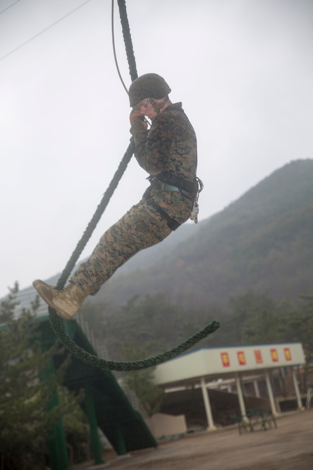 U.S. Marines fast rope through ROK Marine Mountain Warfare Course: Part 3 of 3