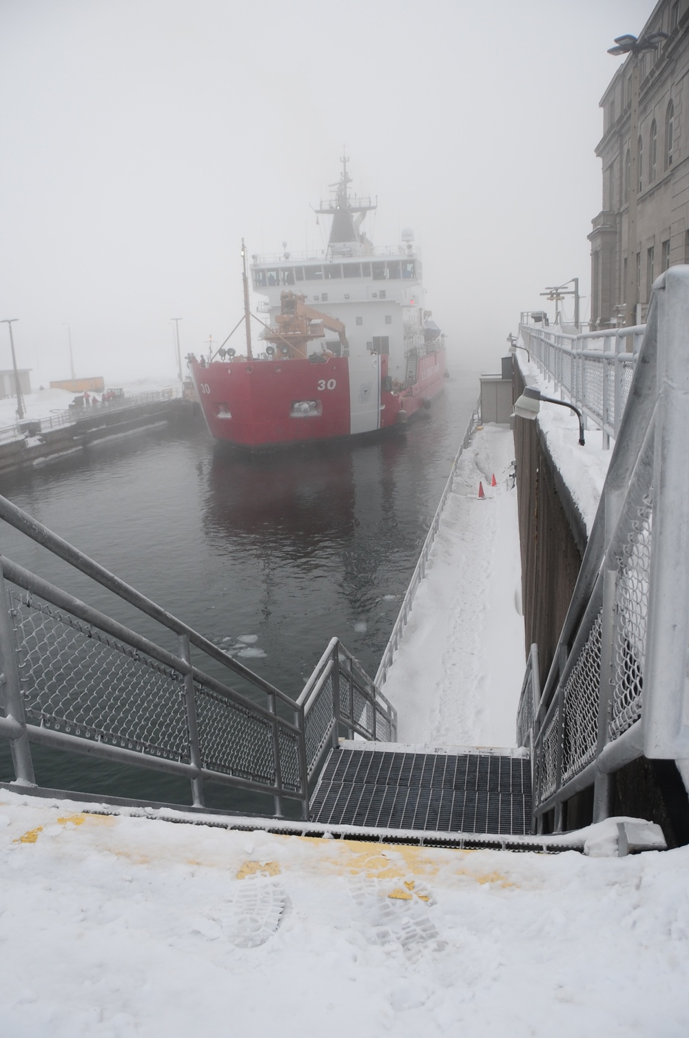 Coast Guard cutters pass through Soo Locks