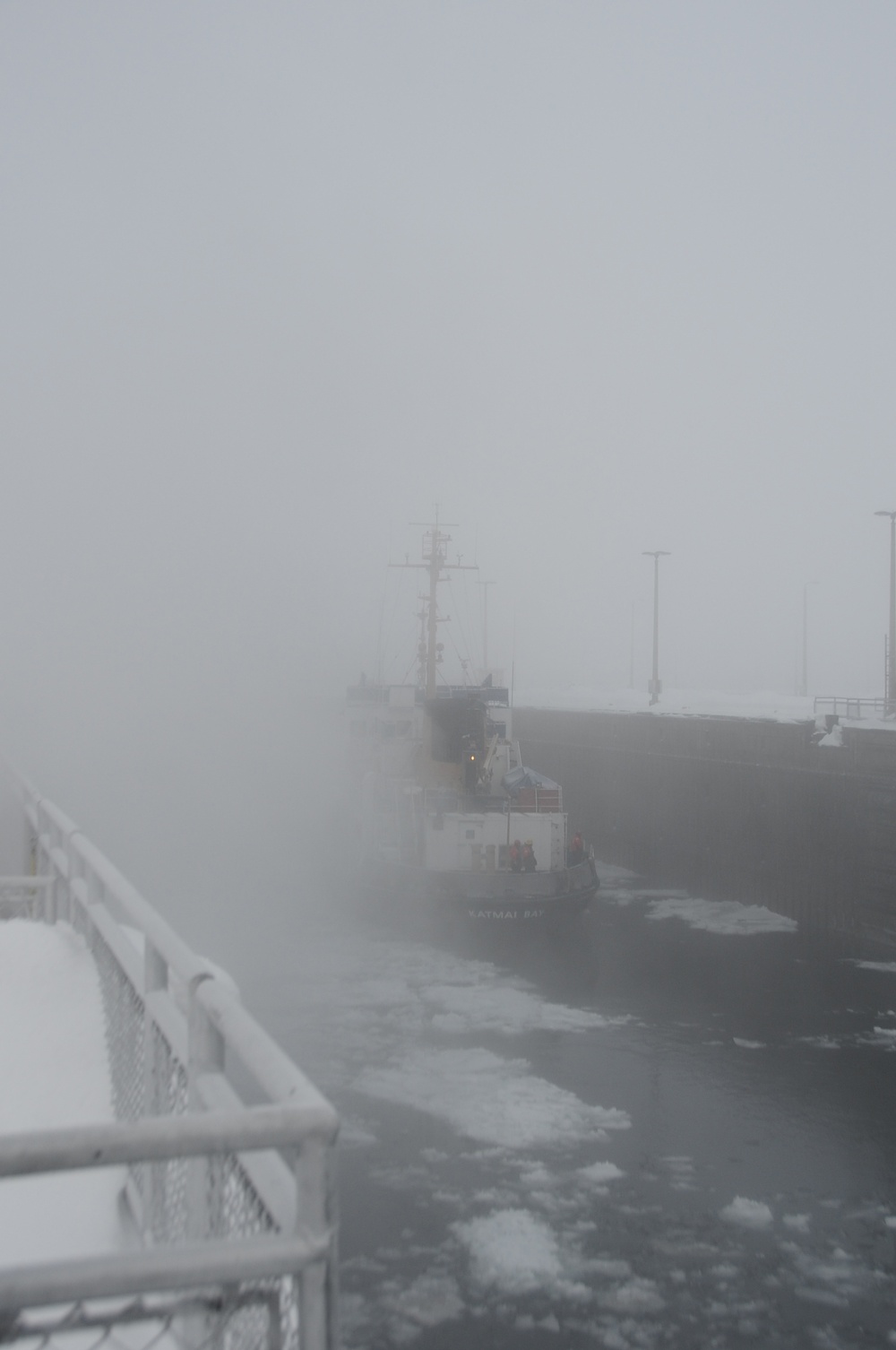 Coast Guard cutters pass through Soo Locks