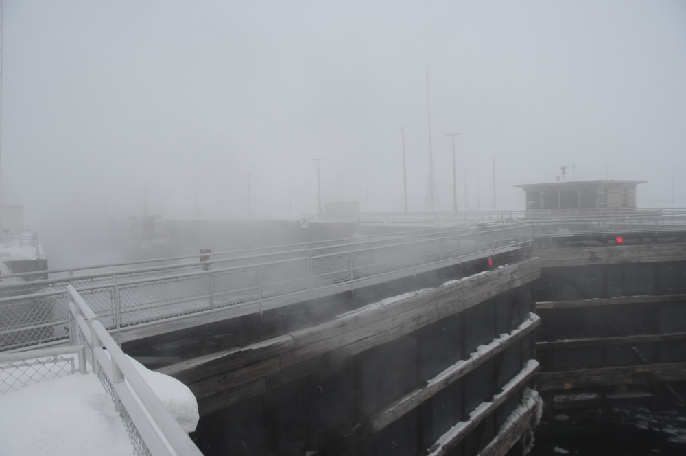 Coast Guard cutters pass through Soo Locks