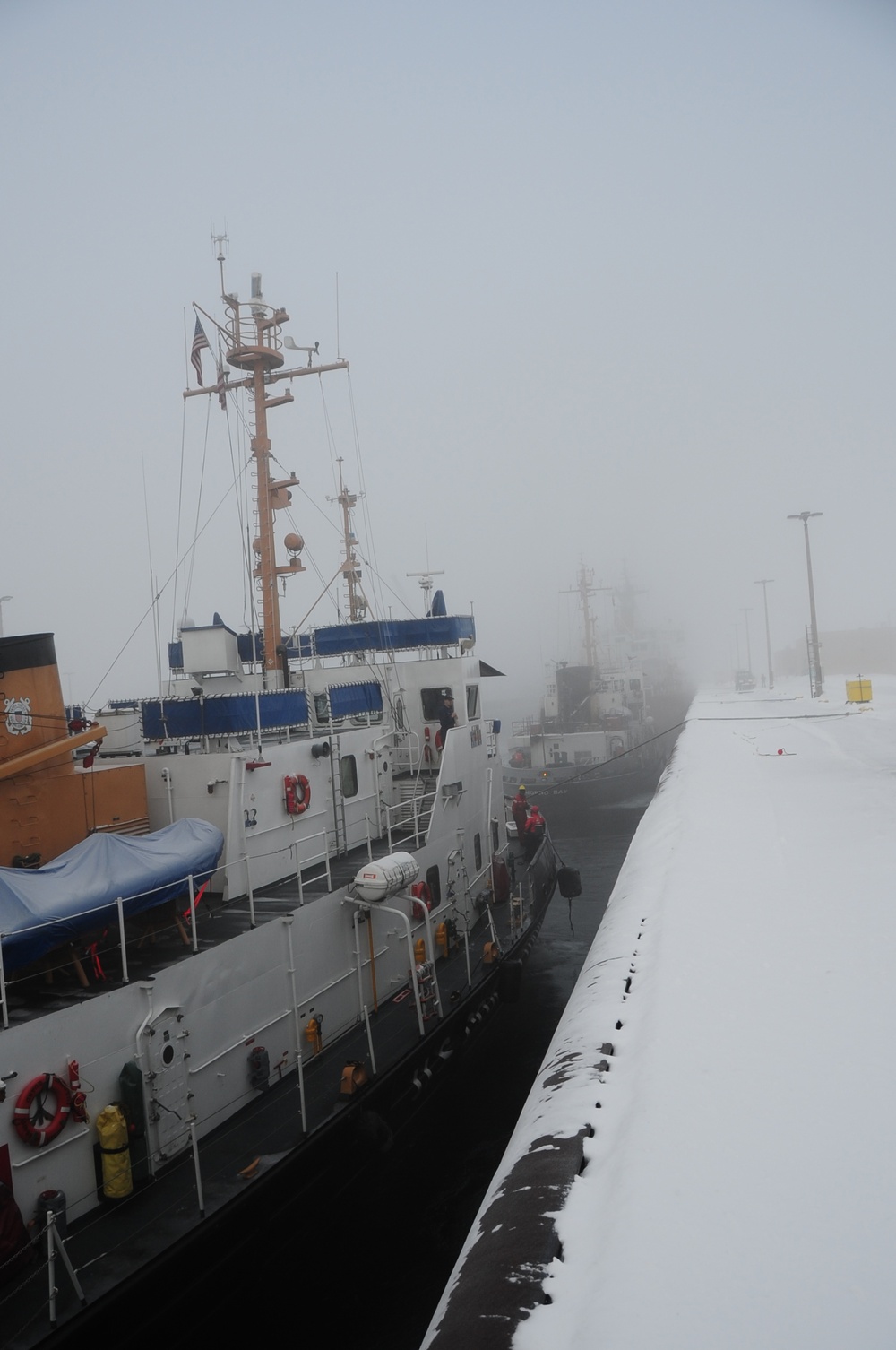 Coast Guard cutters pass through Soo Locks