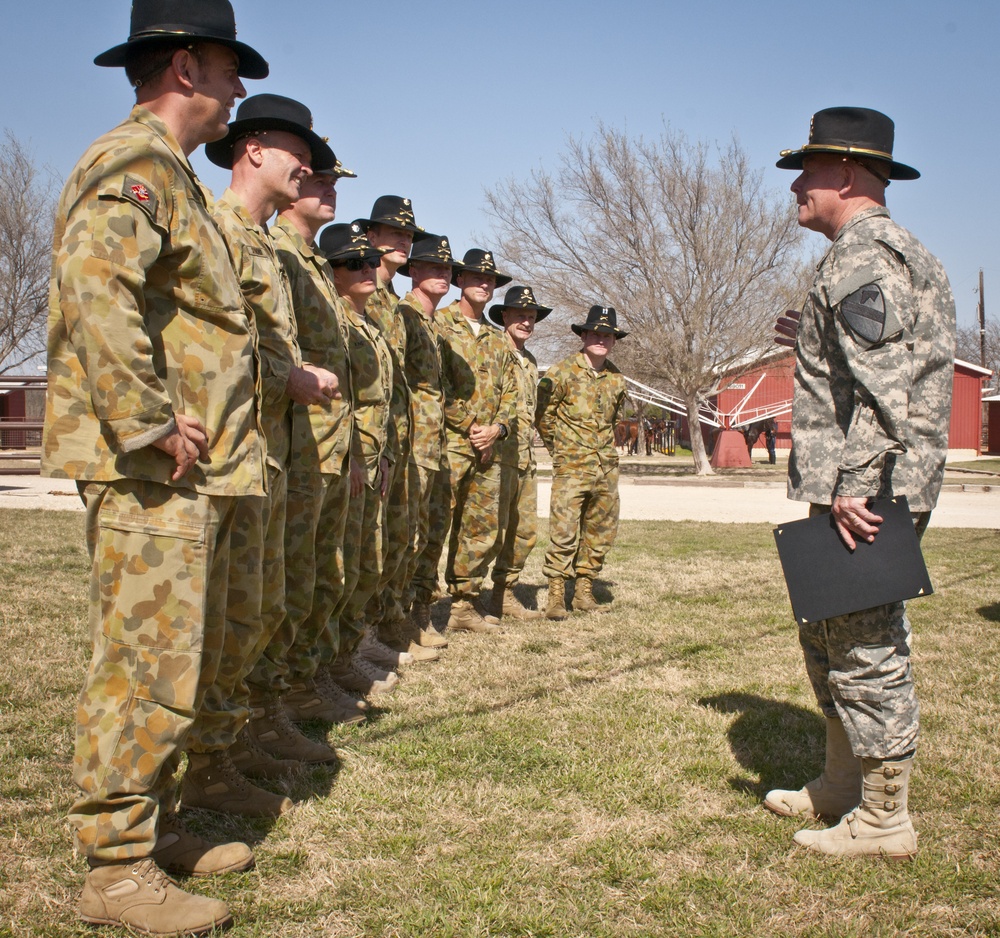 1st Cavalry Division commanding general addresses Australian partners