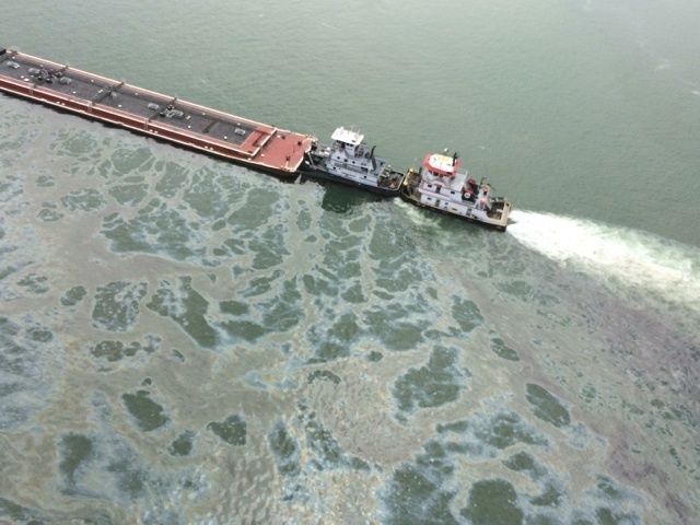 Joint response underway for ship, barge collision in Houston Ship Channel