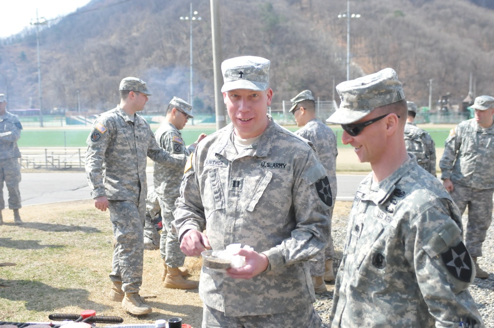 210th FA Brigade chaplains host barbecue