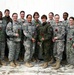 Female soldiers at MNBG-E pose for group photo at Camp Bondsteel, Kosovo