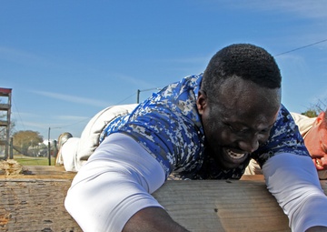 ‘Dog Face’ soldiers, Columbus Lions tackle obstacle course