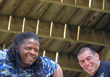 ‘Dog Face’ soldiers, Columbus Lions tackle obstacle course