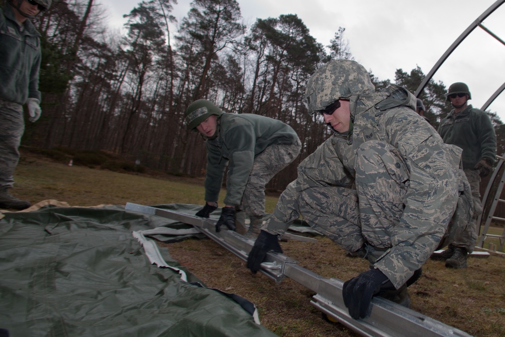 175th Civil Engineer Squadron participate in Silver Flag exercise
