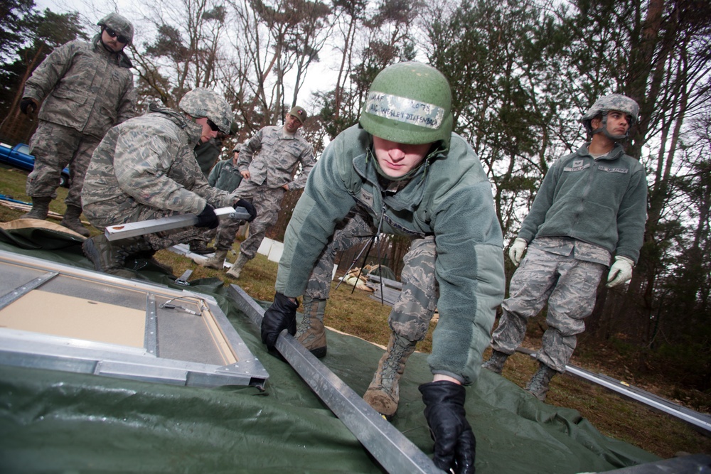 175th Civil Engineer Squadron participate in Silver Flag exercise