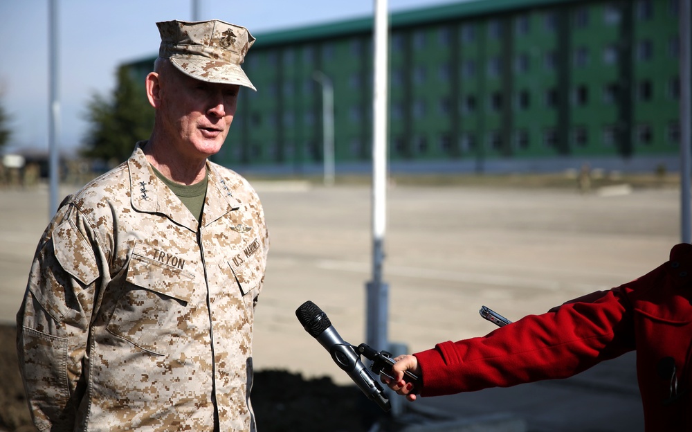 Lt. Gen. Tryon attends Georgian departure ceremony