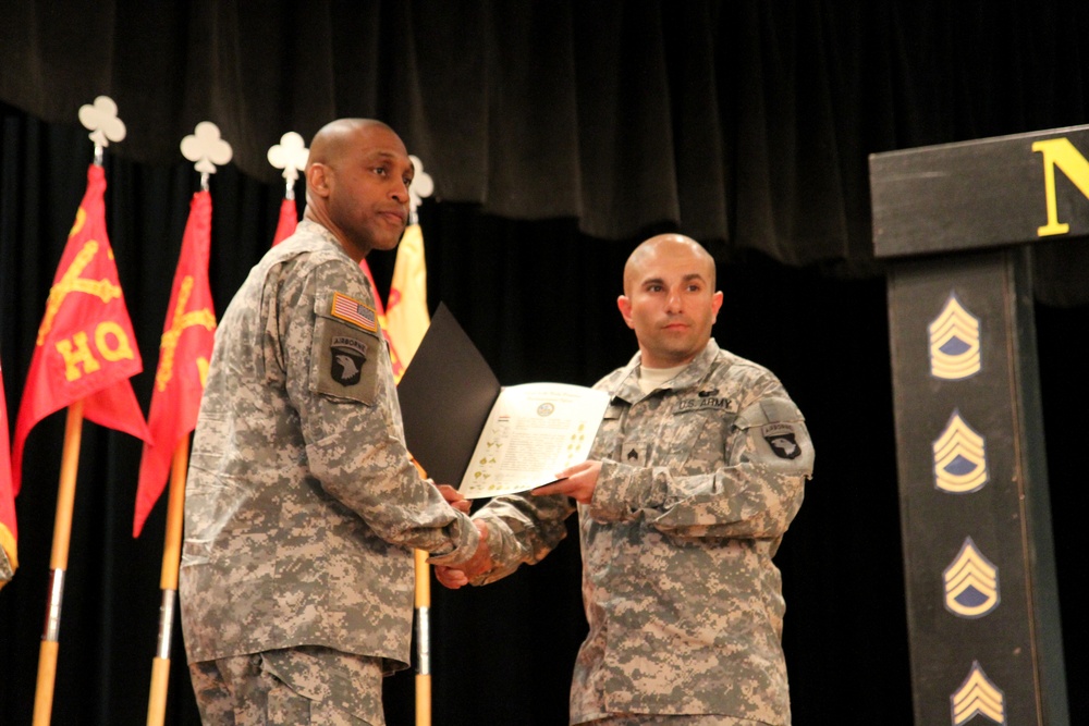 Balls of the Eagle inducts NCOs to the Corps