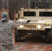 Army reservists train in the rain
