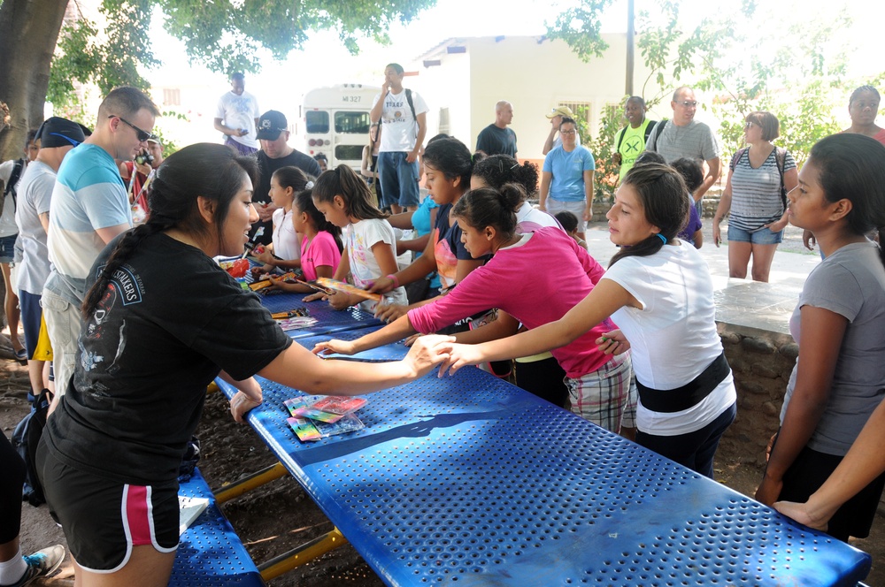 Joint Task Force-Bravo's MEDEL bonds with local orphanage