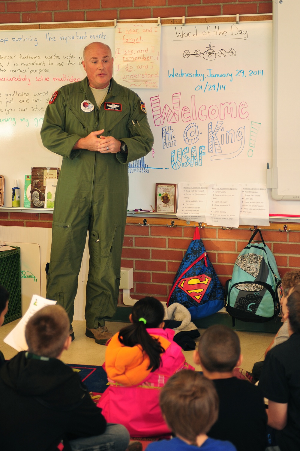 Airmen participate in local schools Career Day