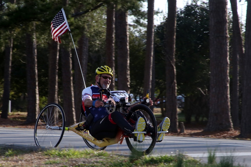 Born to ride at Cherry Point, quadriplegic athlete inspired by Marines, competes in annual Air Station half marathon