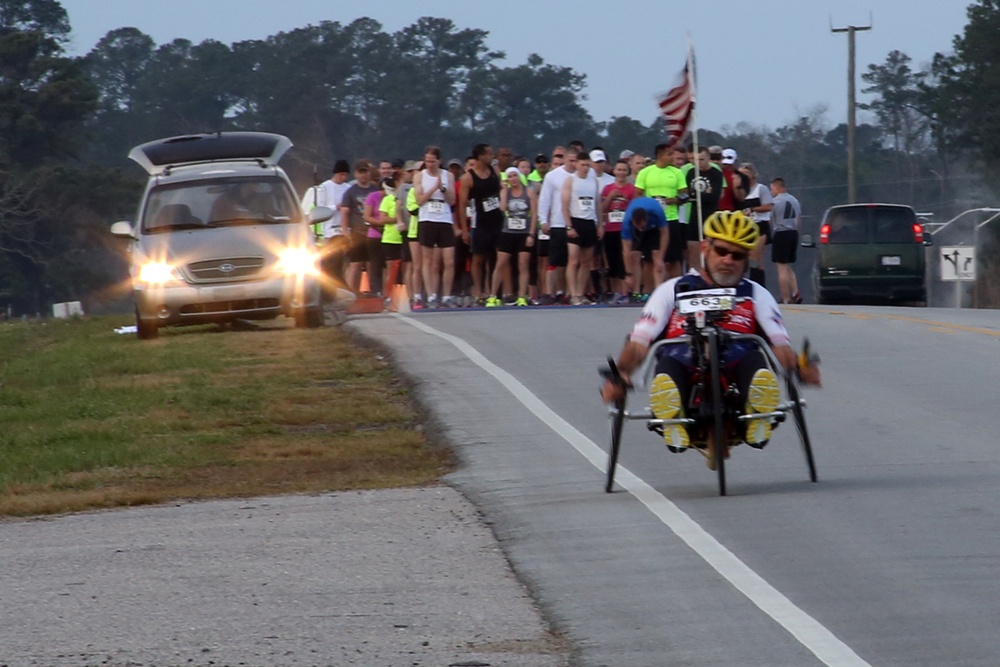 Born to ride at Cherry Point, quadriplegic athlete inspired by Marines, competes in annual Air Station half marathon