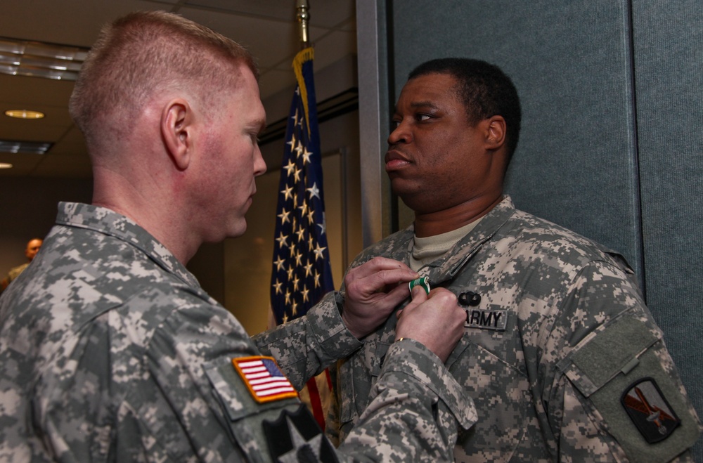 Staff Sgt. Dwight Chaney award ceremony