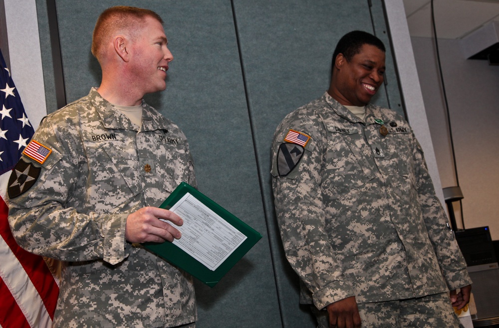 Staff Sgt. Dwight Chaney award ceremony