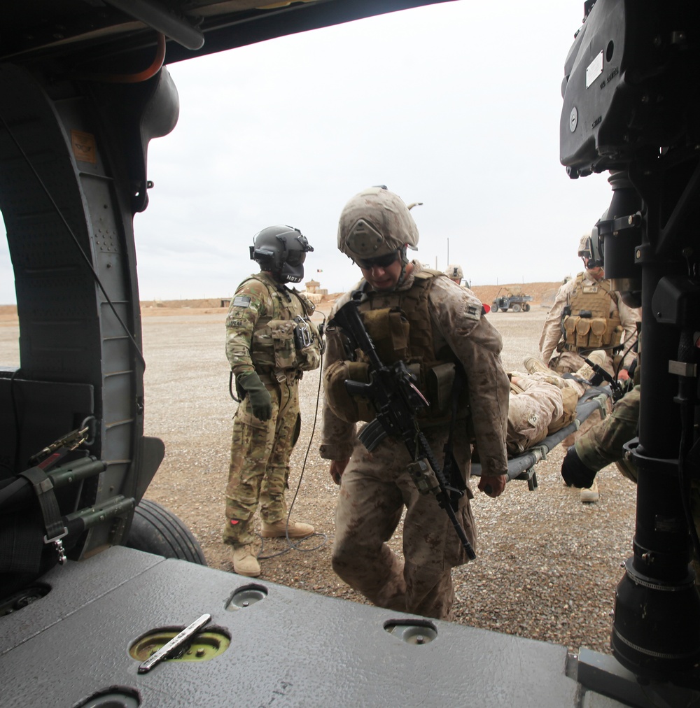 Army medevac crew conducts training exercise in Afghanistan