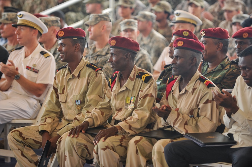 Djiboutian Soldier Recognition Ceremony