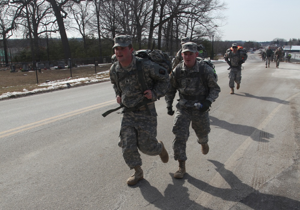 55th Signal Company (Combat Camera) ruck march